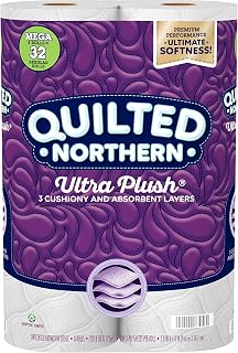Georgia Pacific QUILTED NORTHERN ULTRA PLUSH® TOILET PAPER, 8 MEGA ROLLS