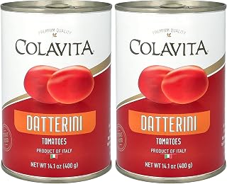 COLAVITA Canned Tomatoes - Datterini, 14.1oz Can (Pack of 2)