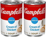 Campbell's Condensed Unsalted Cream of Chicken Soup, 10.5 oz Can (Pack of 2)