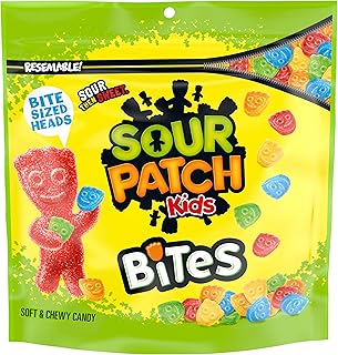 Sour Patch Kids Bites Soft & Chewy Gummy Candy, 12 oz