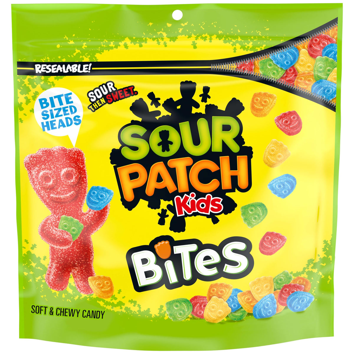Bites Soft & Chewy Gummy Candy by Sour Patch Kids – 12 Ounce (Pack of 1), Multicolor