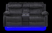Glory Furniture Plush G00923A-RL Reclining Love seat Black