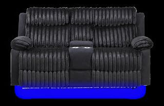 Glory Furniture Plush G00923A-RL Reclining Love seat Black