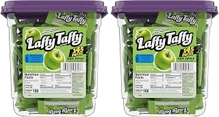 Laffy Taffy Jar, Sour Apple, 145 Count (Pack of 2)