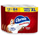 Ultra Strong Clean Touch Toilet Paper by Charmin – 12 Rolls (385 Sheeet), Paper, White, Model P_15764