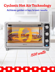 Air Fryer Convection Toaster by Betty Crocker – 6-Slice, 0.8 cubic_feet, Stainless Steel, Silver, Model BC-4637S