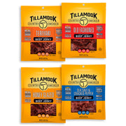 TILLAMOOK COUNTRY SMOKER Variety Pack / 2.5 Ounce (Pack of 4) / 4 Pack (Old Fashioned, Teriyaki, Sea Salt & Pepper, Honey Gla Jerky