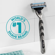 Mach3 Razor Refills for Men by Gillette – 4 Count (Pack of 1), Blue, Model 4338387493
