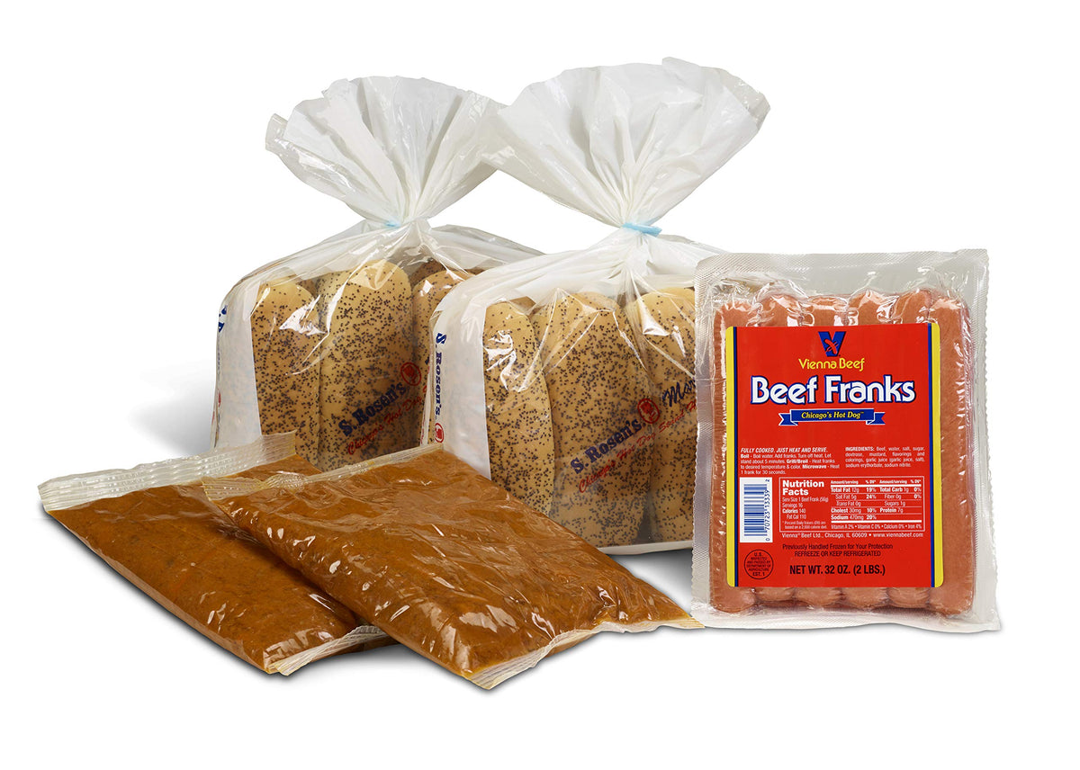 Vienna® Beef Chicago Chili Dog Kits by Vienna Beef – 16 pack, Pack of 16