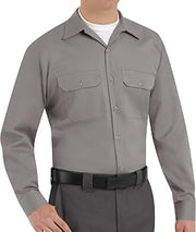 Red Kap Men's Utility Uniform Shirt, Silver, 2X-Large
