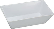 Yanco RM-618 Rome Rectangular Deep Plate, 17.75" Length, 11.75" Width, 2.5" Height, Melamine, White Color, Pack of 6