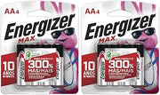 Energizer Max AA Batteries, 4 Count (Pack of 2)