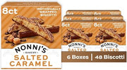 Nonni's Salted Caramel Biscotti, Individually Wrapped Cookies, 6 Boxes (48ct)