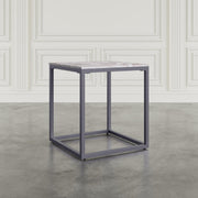 Jofran Wynn Modern Luxe Solid Marble Square End Table in Grey by Jofran Inc. – Marble, Grey Marble, Model 2568-3