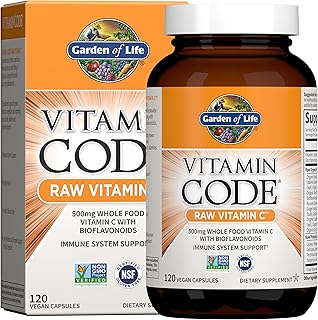 Garden of Life Vitamin Code Raw Vitamin C 500mg, 120 Capsules