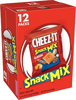 Cheez-It Snack Mix, Lunch Snacks, Office and Kids Snacks, Classic, 36oz Case (4 Boxes)