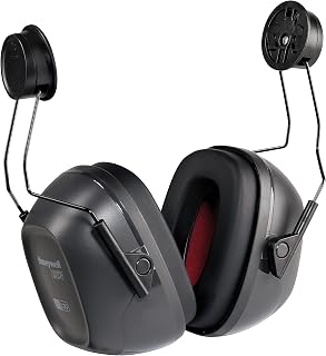 Howard Leight VS130H Verishield Black Helmet Capmount Earmuff, NRR 27 (1035124-VS)