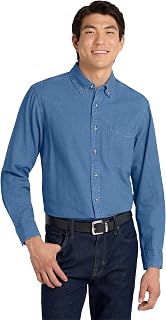 Port Authority Men's Long Sleeve Denim Shirt