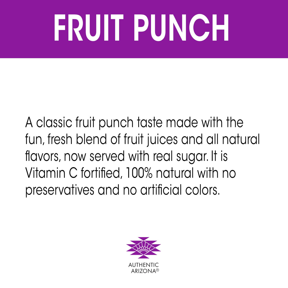 Fruit Punch by AriZona – 16.9 Fl Oz (Pack of 20), Purple, Pack of 20