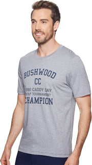 Mens Caddy Day Tee Heather Grey SM One Size by TravisMathew – Cotton, Heather Grey, Model 1MK171-020