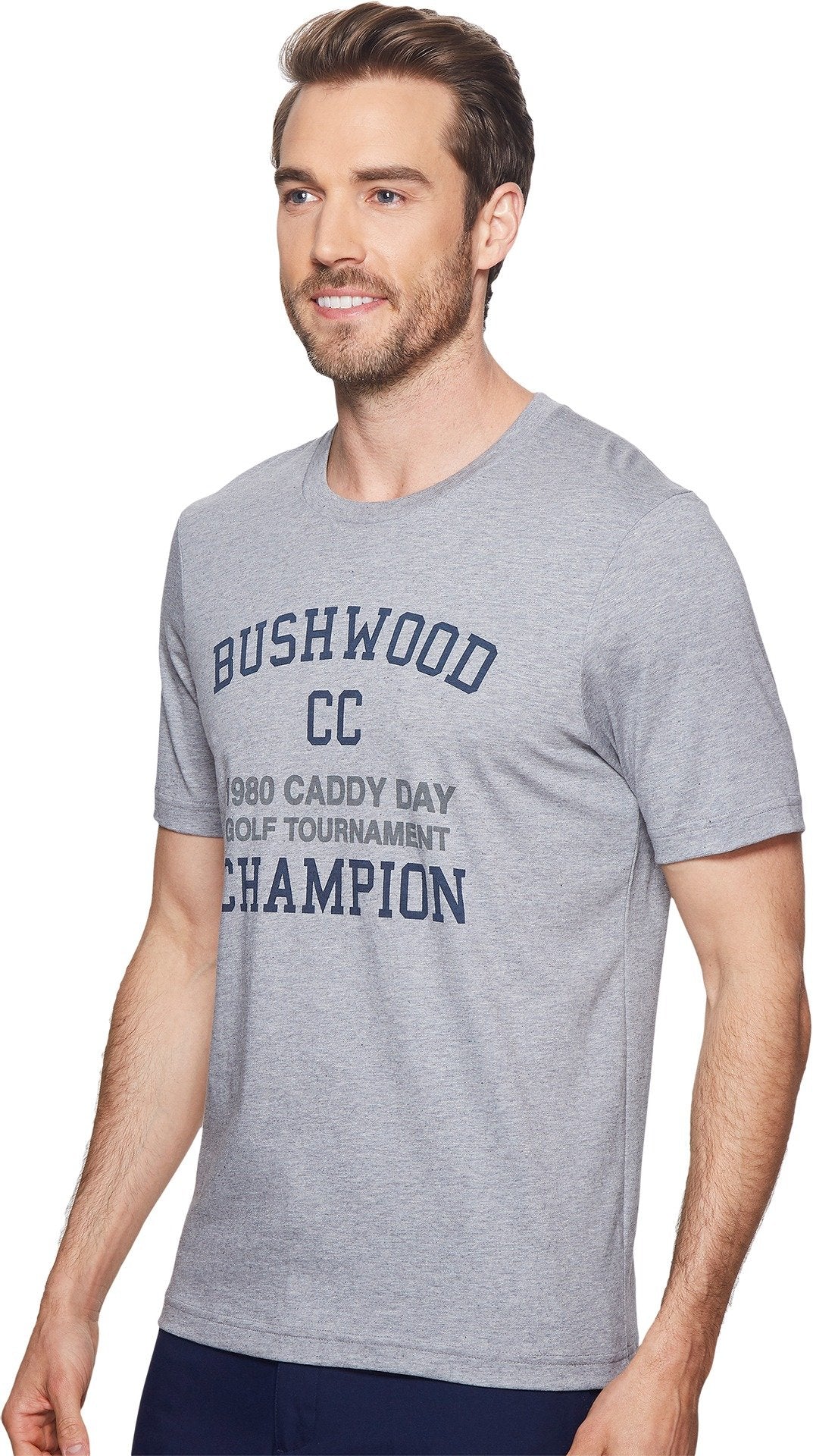 Mens Caddy Day Tee Heather Grey SM One Size by TravisMathew – Cotton, Heather Grey, Model 1MK171-020