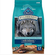 Blue Buffalo Wilderness Salmon & Grains Large Breed Dry Dog Food, 24 lb