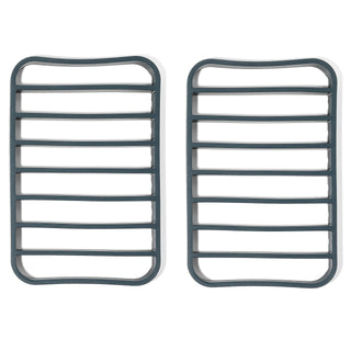 The Silicone Kitchen Roasting Rack Set, Silicone, 7 x 10.75 Inch, Vintage Navy