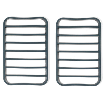 The Silicone Kitchen Roasting Rack Set, Silicone, 7 x 10.75 Inch, Vintage Navy