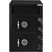 B-Rate Front Loading Depository Safe with Electronic by Global Industrial – 20"L x 20"W x 30"H, 3.6 cubic_feet, Alloy Steel, Black, Model DS302020EE