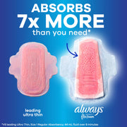 Infinity With FlexFoam Pads For Women, Size 4, Overnight Absorbency With Wings, 26 Count by Always – 1 Count (Pack of 1), Cotton, Model Always Pads