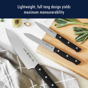 Dynamic Razor-Sharp 15-Piece Knife Set by HENCKELS – 15-pc, Stainless Steel, Brown, Model 17571-015