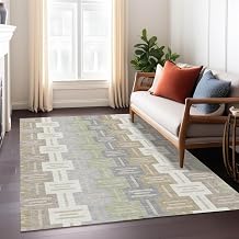 Addison Rugs Chantille ACN2556 Ivory 3' x 5' Indoor/Outdoor, Machine Washable, Easy Clean, Non Shedding, Bedroom, Living Room, Dining Room, Kitchen, Patio Rug