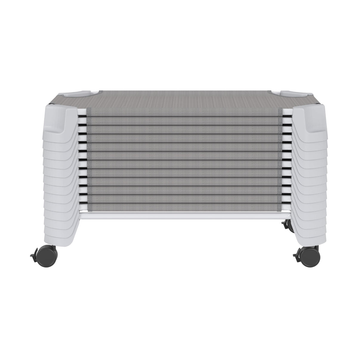 QuietTime Daycare Cot Cart by Jonti-Craft – Steel, Gray, Model 8188JC1000