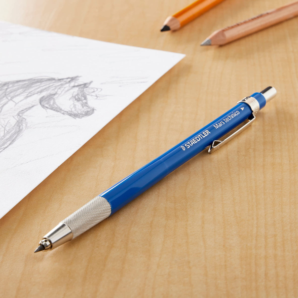 12 Pack: ® Mars® Technico 780 Leadholder by STAEDTLER – 2 mm, Metal, Blue, Pack of 12, Model MPRO780 BK
