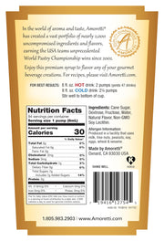 Almond Gourmet Syrup 750 ml by Amoretti – 25.4 Fl Oz (Pack of 1), No Artificial Colors