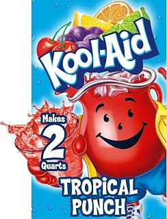 Kool-Aid Powdered Mix, Unsweetened Tropical Punch, 0.16 oz Packet