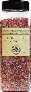 India Tree Rainbow Large Grain Sparkling Sugar, 33 oz | Vibrant Decor for Baking & Cocktail Rims