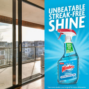 Refill Original Blue Glass and Window Cleaner Bottles + 1 Reusable Spray Trigger by Windex – 32 Fl Oz (Pack of 3), Original Glass Cleaner, Pack of 3, Model 343297