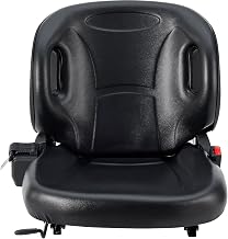 Global Industrial Universal Ergonomic Forklift Seat with Suspension & Curved Back