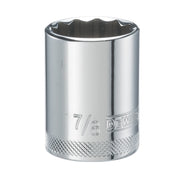 12 Point 1/2" Drive Socket 7/8" SAE by DEWALT – One Size, Blend, Multi, Model DWMT74592OSP