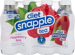 Snapple Diet Raspberry Tea, 16 Fl Oz, 12 Pack