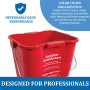 San Jamar 6 Quarts / Red / 1 Pails