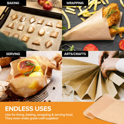 200 Ct Unbleached Parchment Paper Sheets by Stock Your Home – 9"x13", Paper, Pack of 200