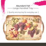 Pimpernel Melamine Serving Tray, Rectangular 19 x 12 Inch, Multicolored Thanksgiving