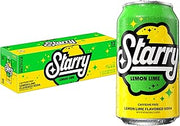 Starry Lemon Lime Soda Pop, 12 Fl Oz Cans (Pack of 12) | Caffeine Free