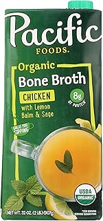 Pacific Foods Broth Bone Chciken Lemon Balm Sage Organic, 32 Ounce