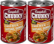 Campbell's Campbell’s Chunky Soup, Chicken and Sausage Gumbo, 16.1 oz Can (Pack of 2)
