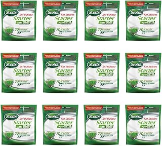 Scotts Turf Builder Starter Food for New Grass, Lawn Fertilizer, 3 lbs. (12-Pack)