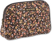 Bella Taylor Cosmetic Pouch, Quilted Makeup Bag, Twilight Garden | Lightweight, easy-to-clean PEVA lining, interior slip pocket, secure zip top, durable construction
