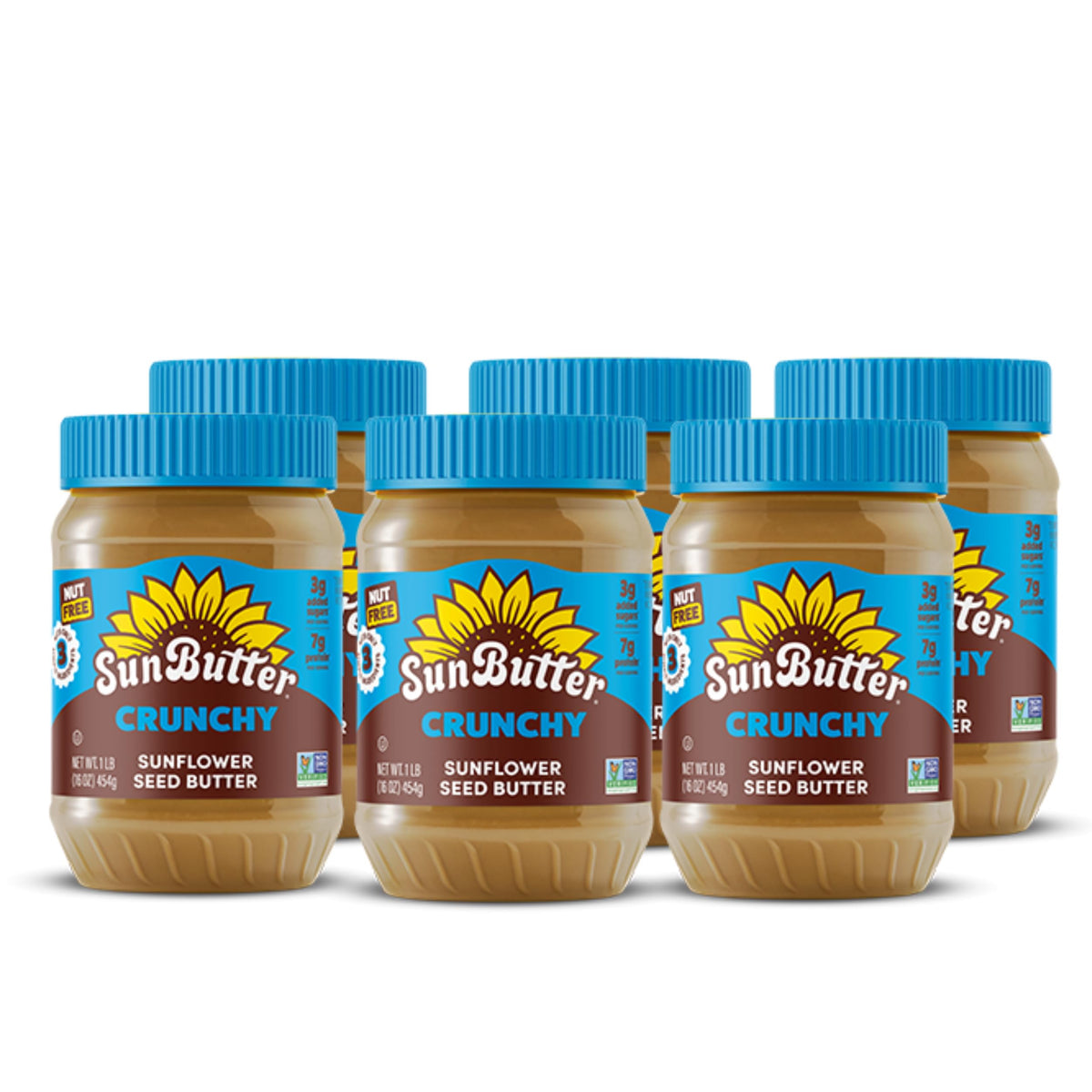SunButter Crunch Regular / 16 Ounce (Pack of 6) / No Color Butter